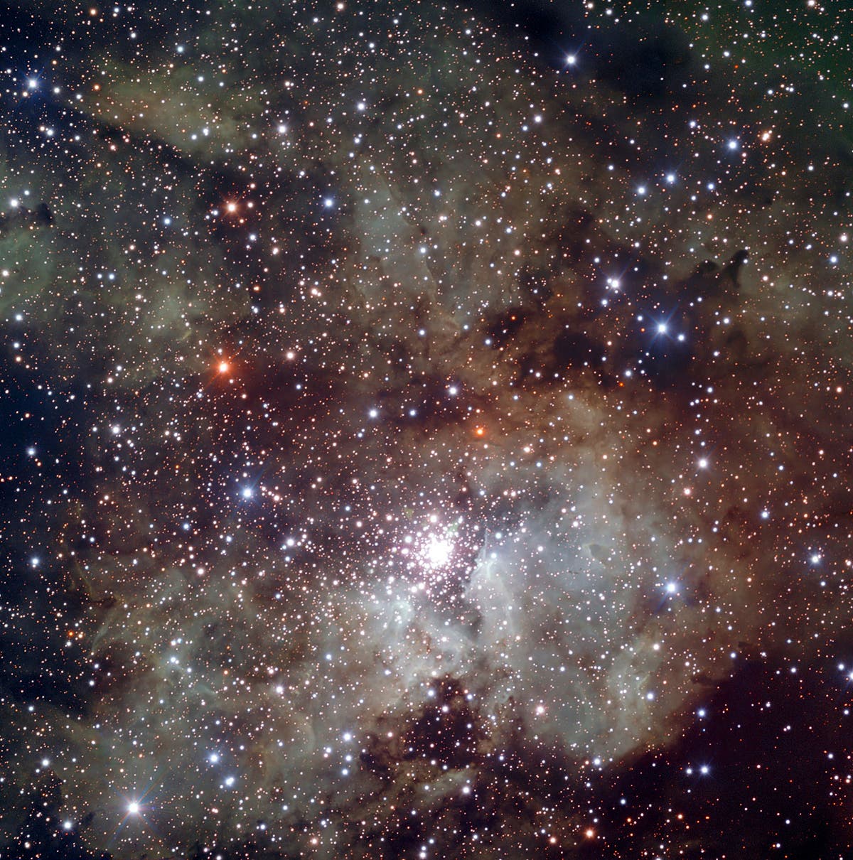 Die Sternentstehungsregion NGC 3603 im Sternbild Carina