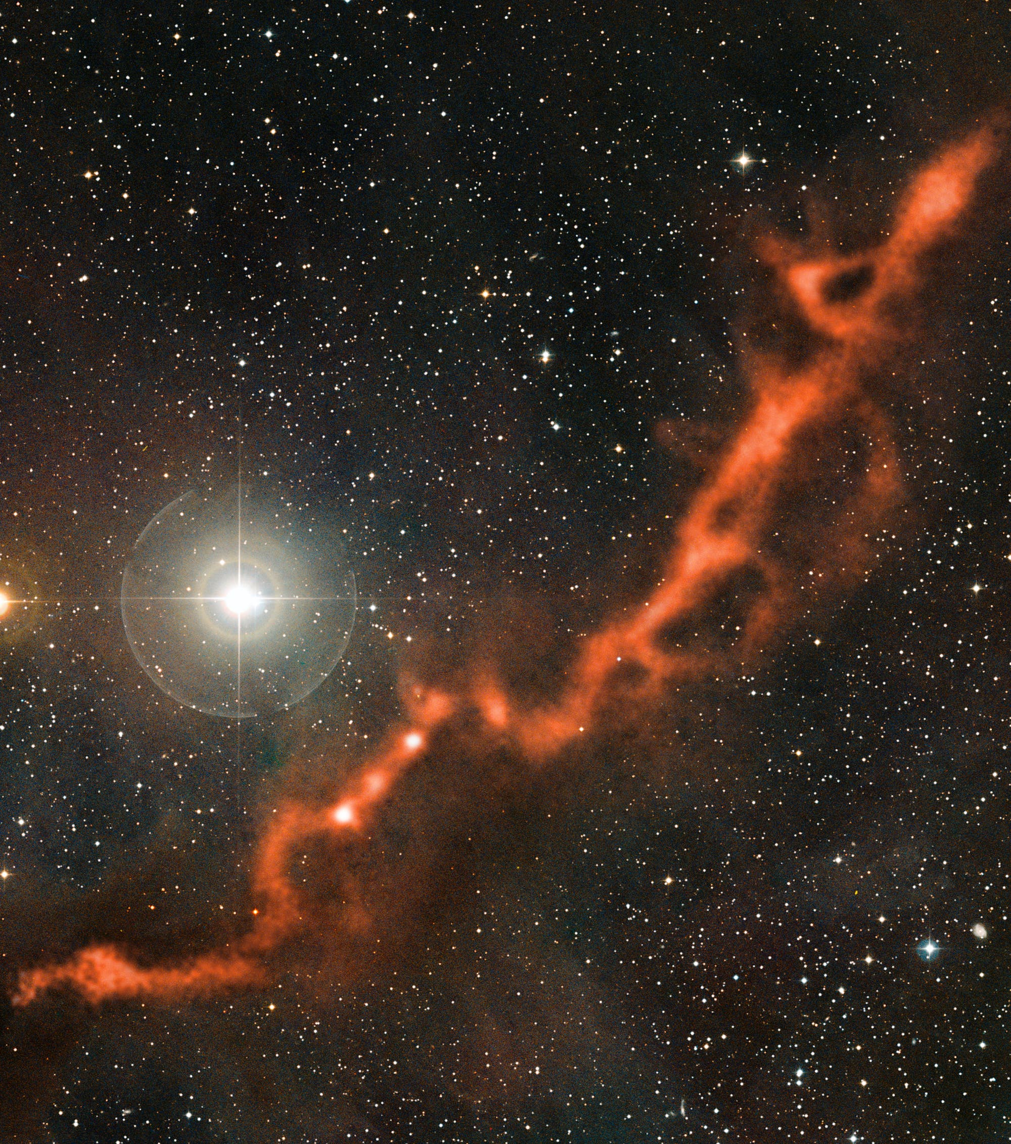 Die Taurus-Molekülwolke, aufgenommen von APEX, dem Atacama Pathfinder Experiment.
