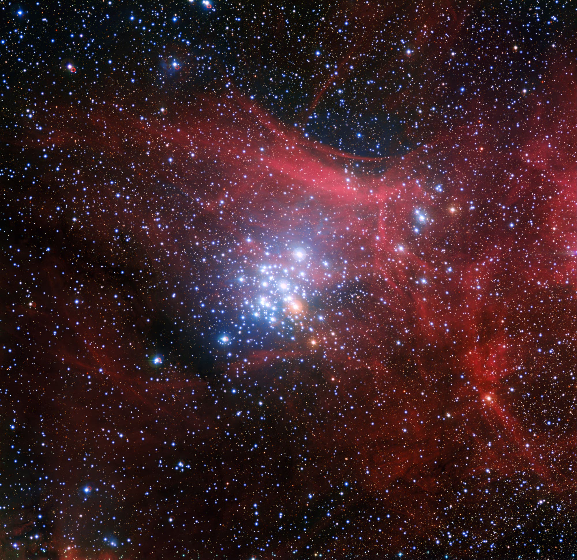 Der offene Sternhaufen NGC 3293 im Sternbild Schiffskiel