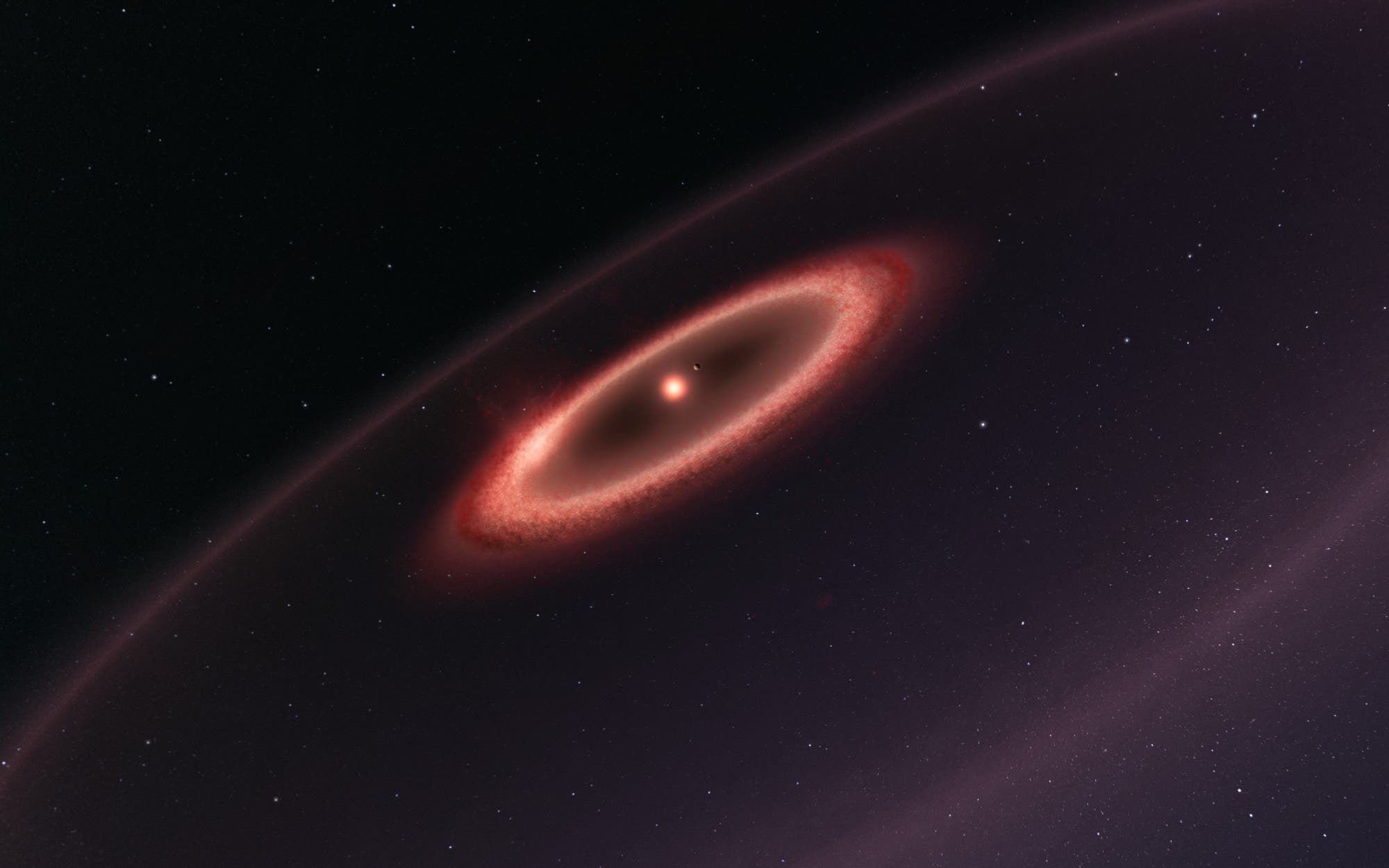 Die Staubgürtel um Proxima Centauri (künstlerische Darstellung)