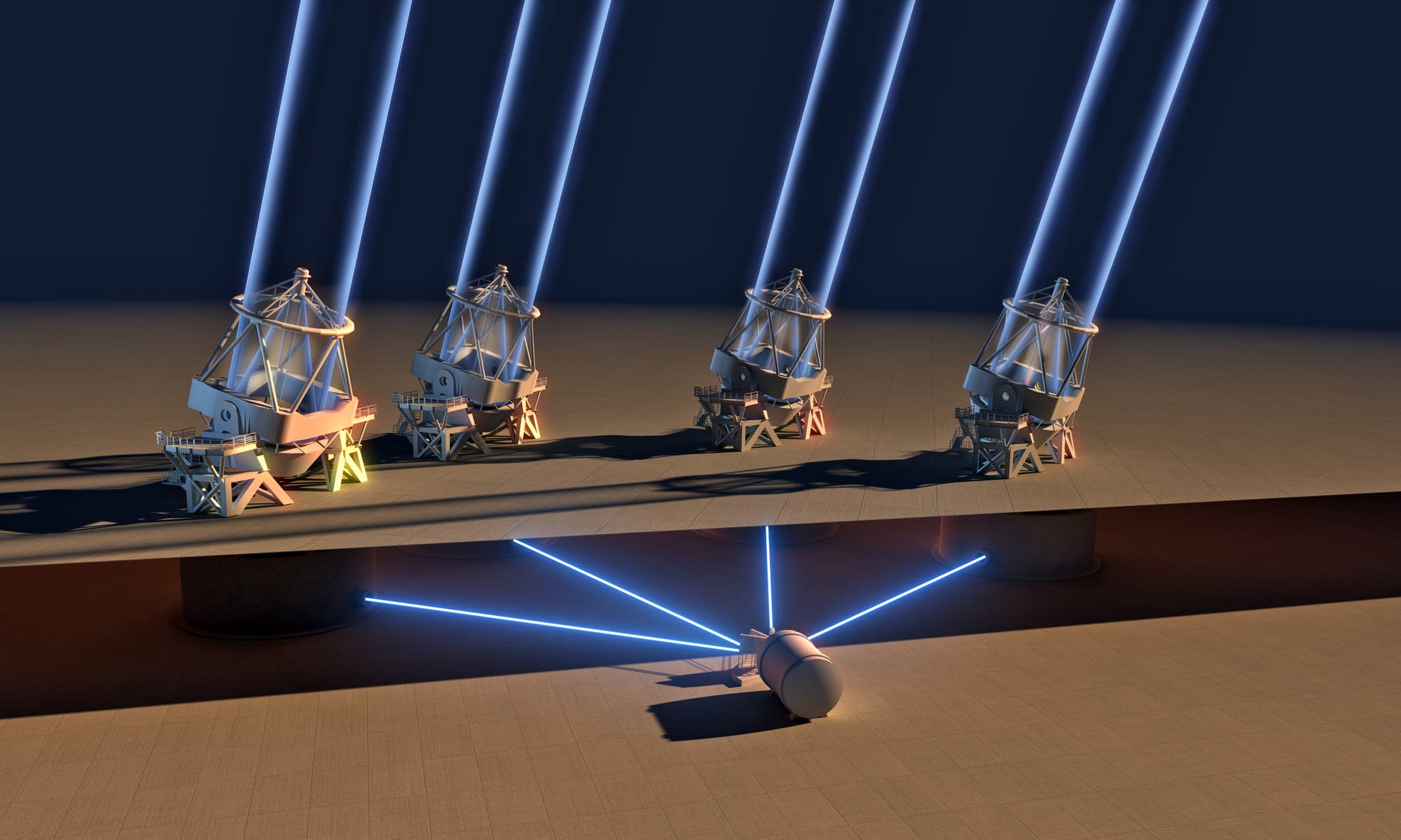 ESPRESSO schaltet alle vier Teleskope des VLTs zusammen