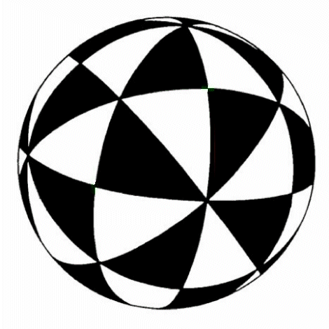Die 48 Fundamentalbereiche der Oktaedergruppe
