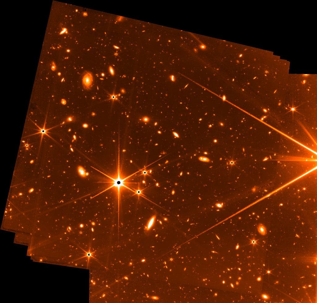 Testbild aus dem Deep Space vom Fine Guidance Sensor