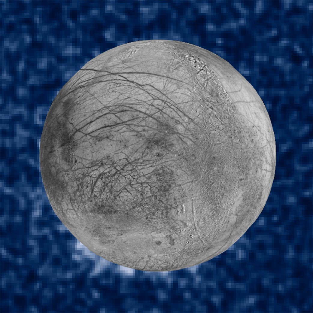 Hinweise auf Fontänen auf dem Jupitermond Europa
