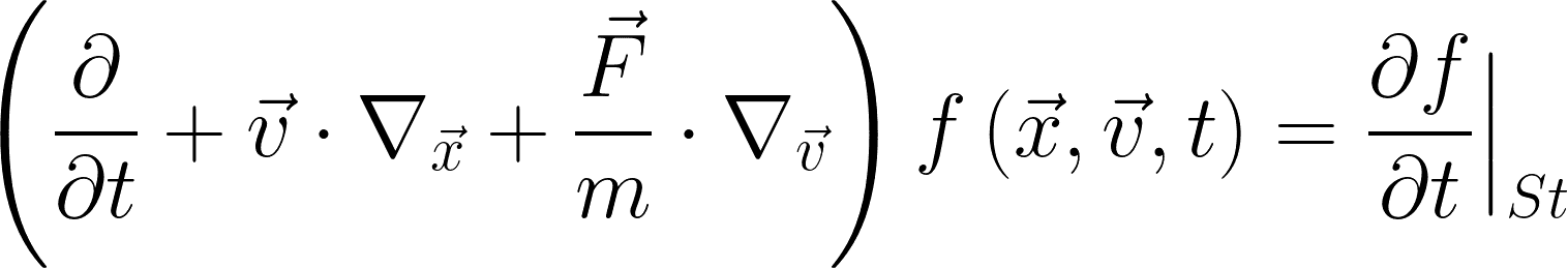 Formel für die Boltzmannsche Transportgleichung