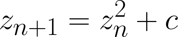 Formel für die Mandelbrotmenge