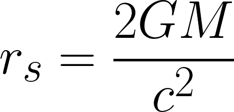 Formel für den Schwarzschild-Radius