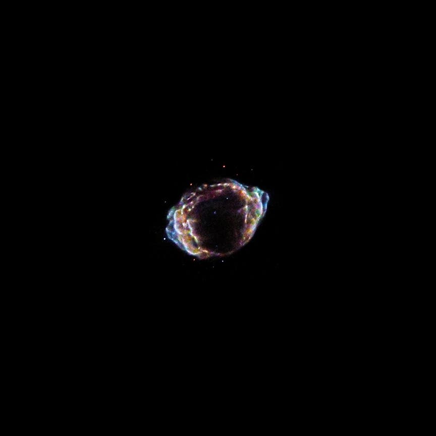 Röntgenbild des Supernova-Überrests G1.9+0.3 im Sternbild Schütze