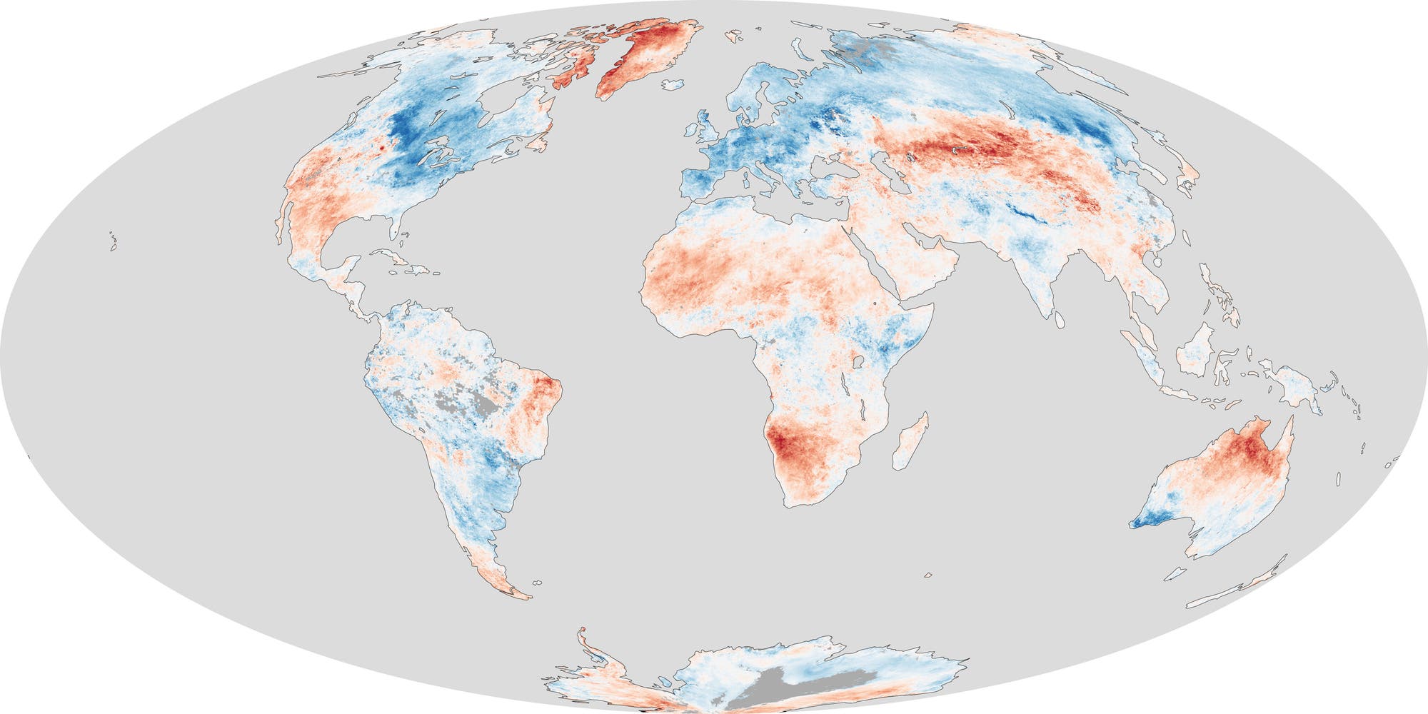 Globale Temperaturanomalien im März 2013