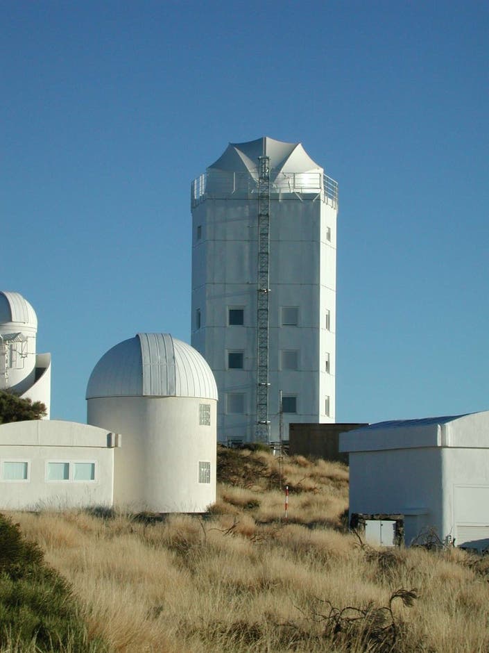 Teleskop im Hochhaus