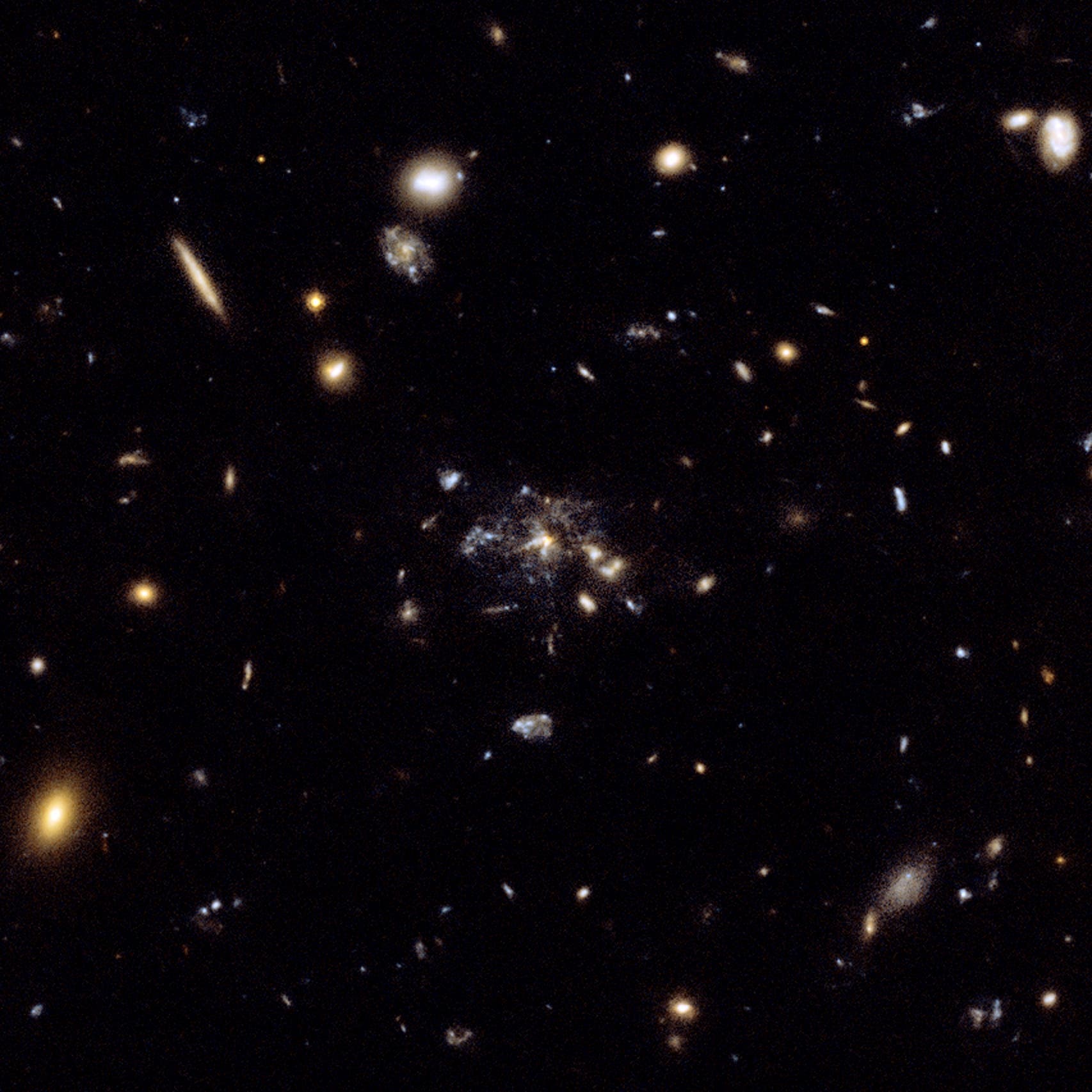 Hubble-Aufnahme der Spinnennetz-Galaxie