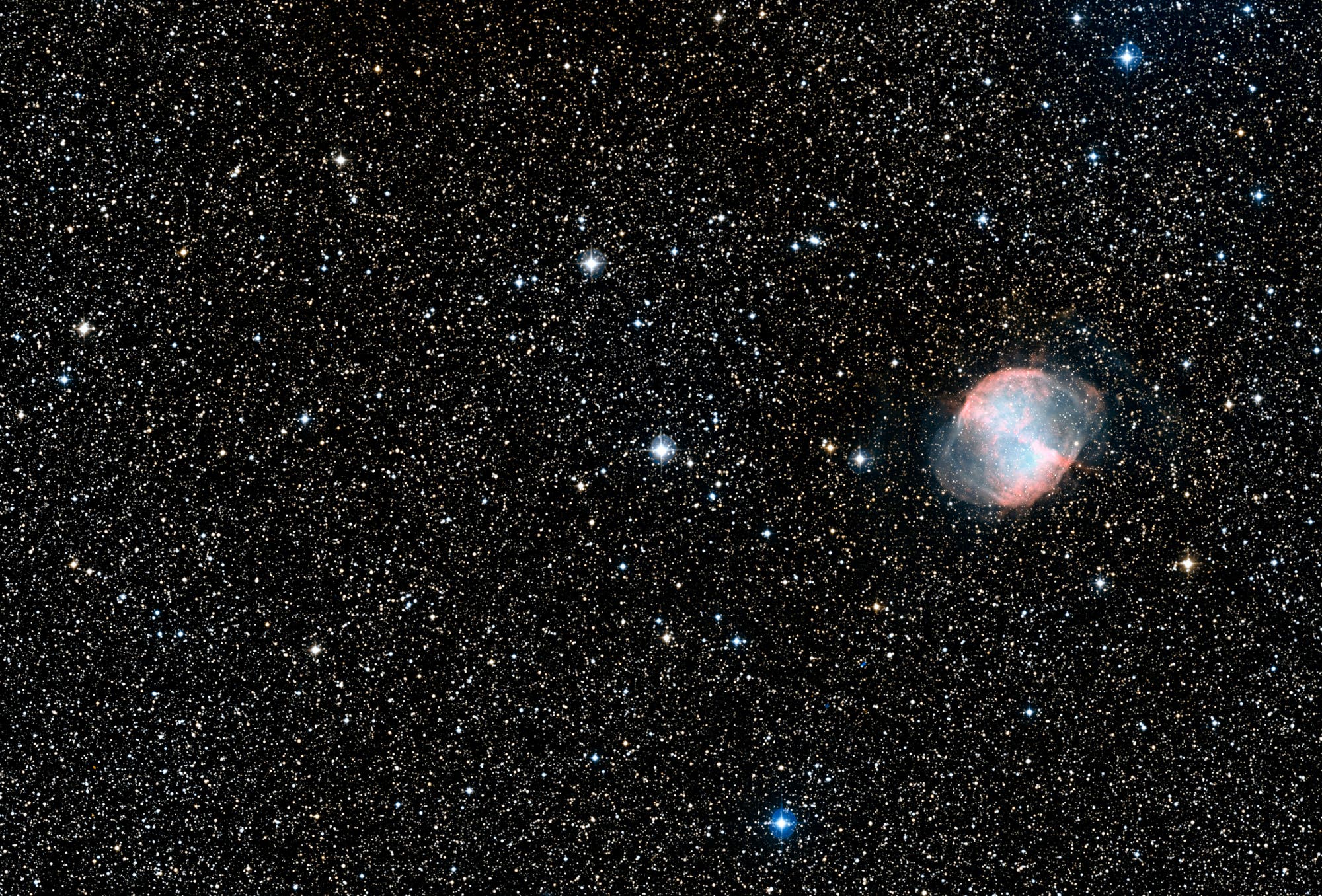 Die Umgebung von HD 189733 im Sternbild Füchslein