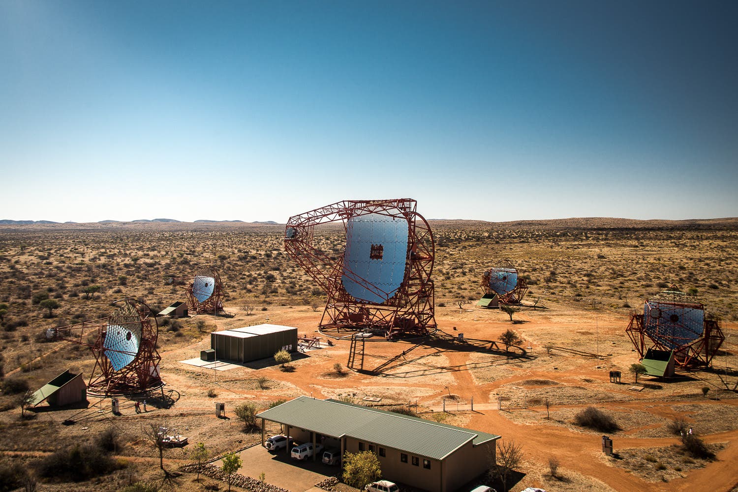 Das H.E.S.S.-Teleskop in Namibia