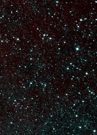 Asteroid (872) Holda im Blick von NEOWISE (Infrarotbild)