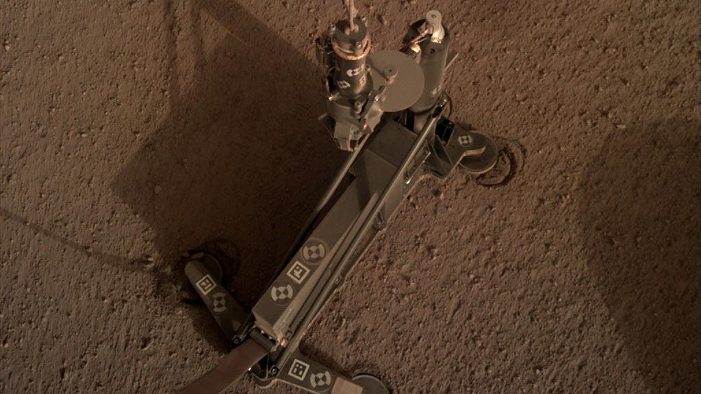 Der Mars-Maulwurf auf dem Marsboden