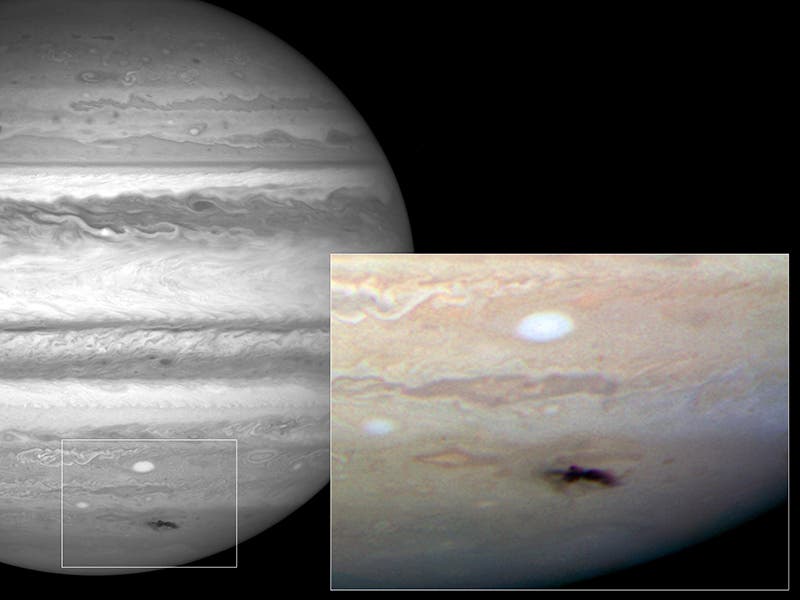 Hubble-Aufnahme des Jupitereinschlags 2009