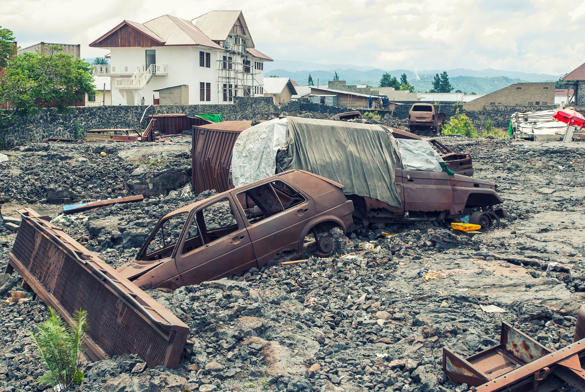 Lavastrom in Goma