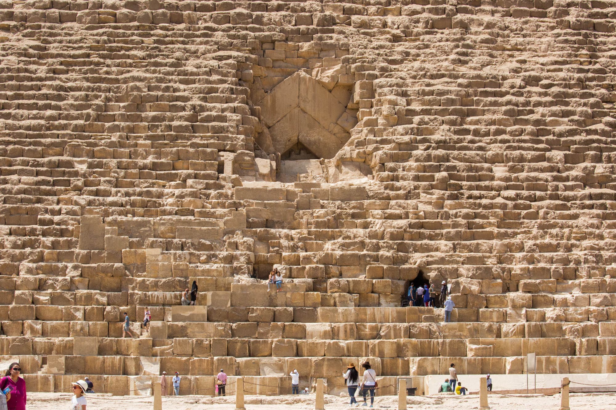 Nordseite der Cheopspyramide
