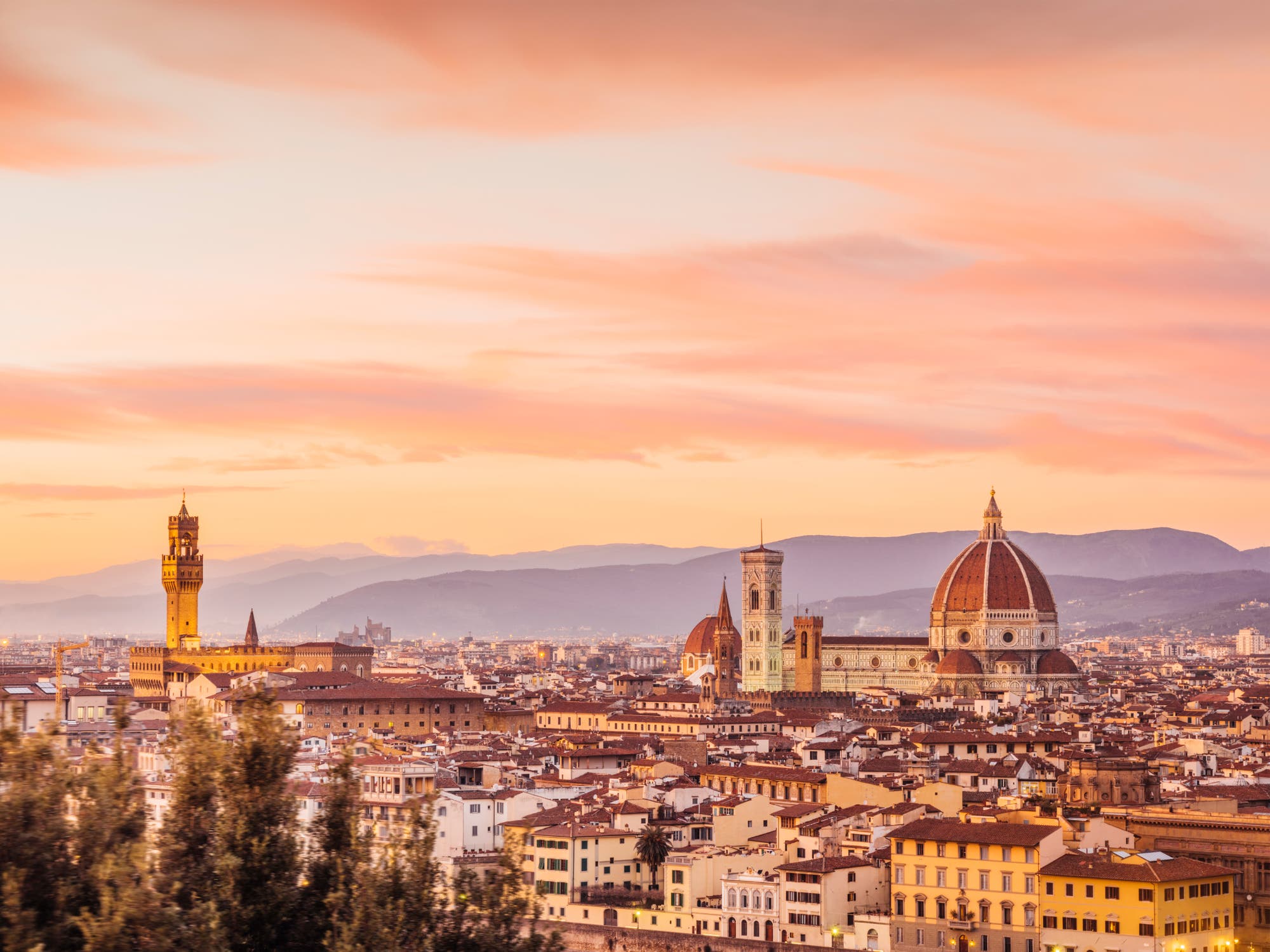 Florenz im Sonnenuntergang