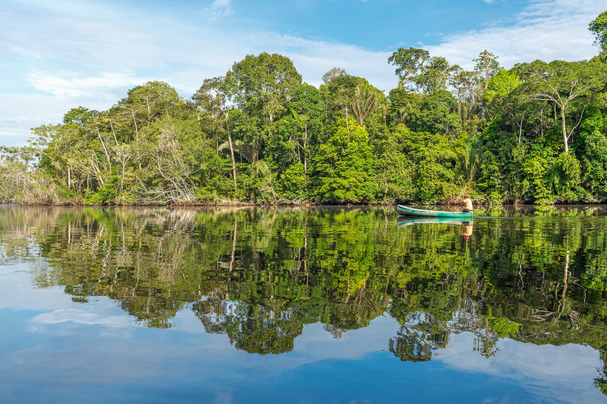 Mit dem Kanu auf dem Amazonas