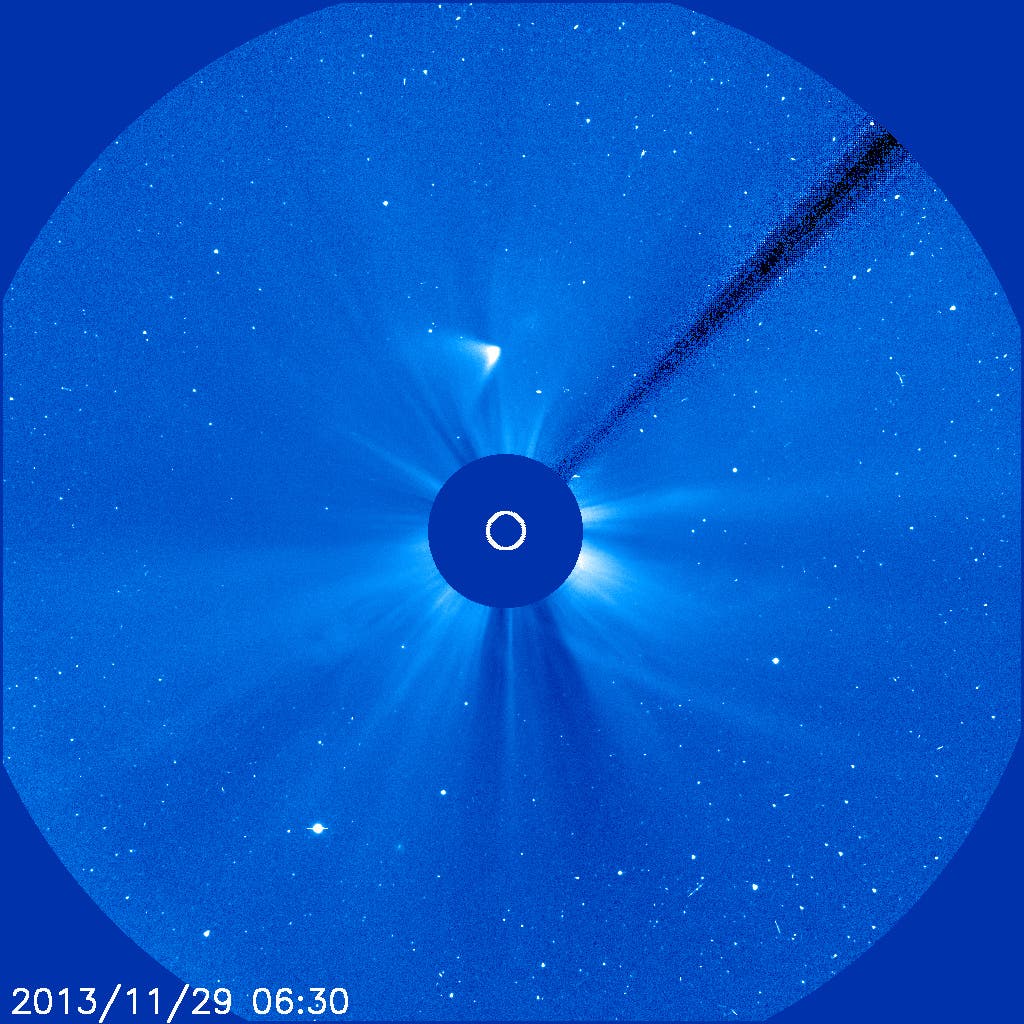 Komet ISON am 29. November 2013 um 07:30 Uhr MEZ