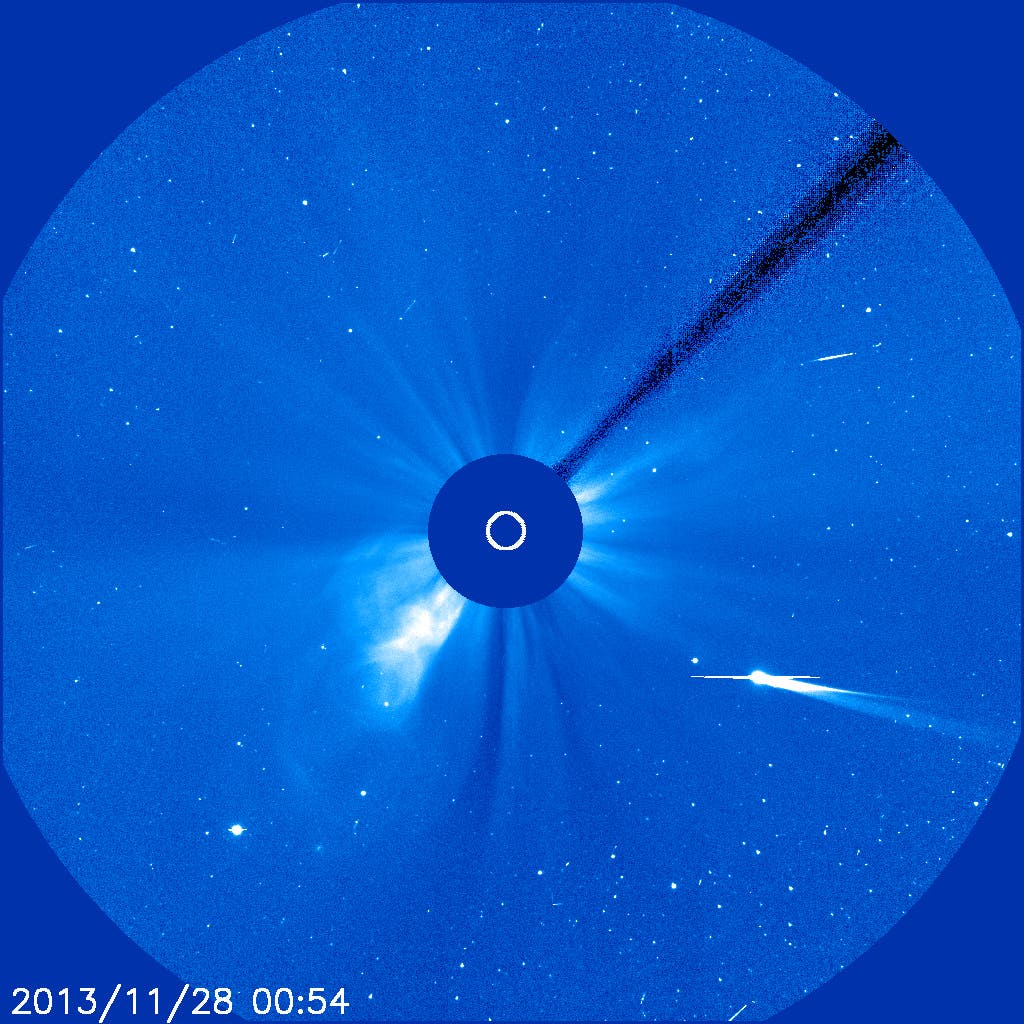 Komet ISON im Blick von Soho am 28. November