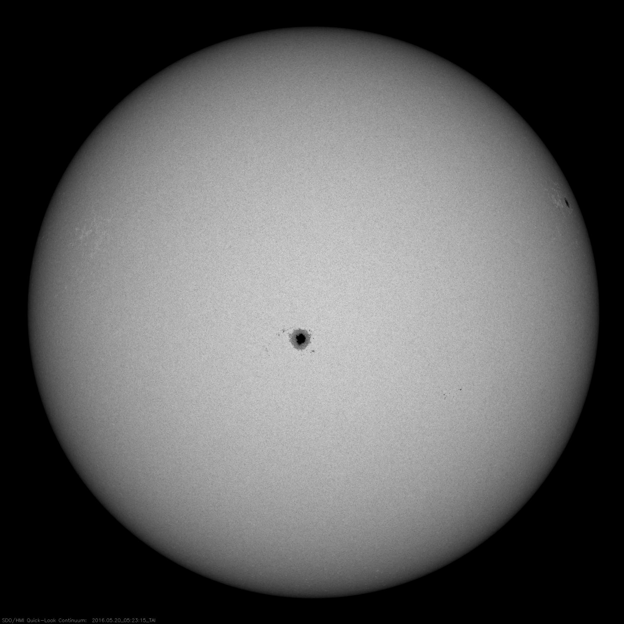 Der Sonnenfleck AR 12546 (Aufnahme des Solar Dynamics Observatory)