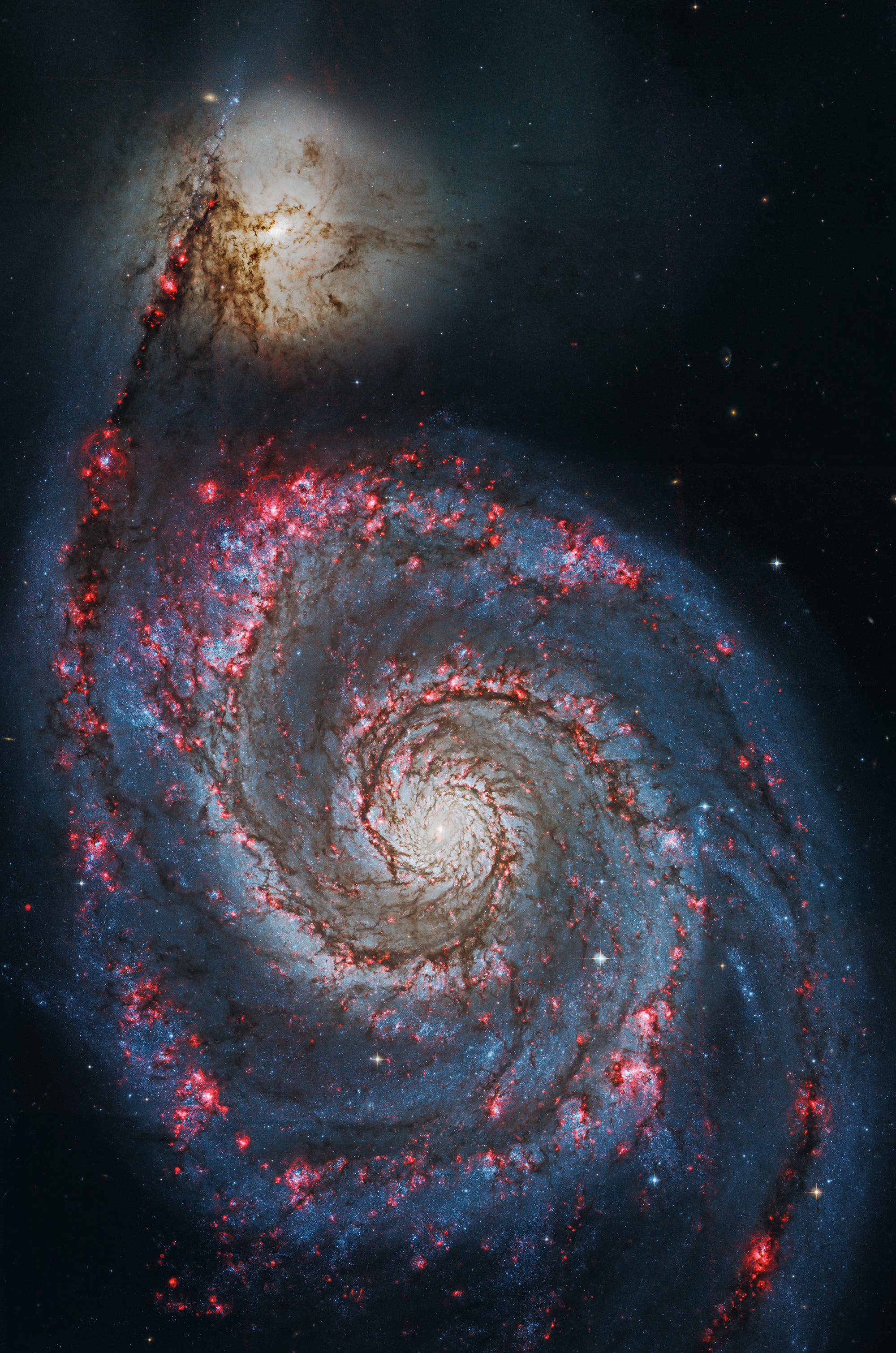 M51 im sichtbaren Licht 