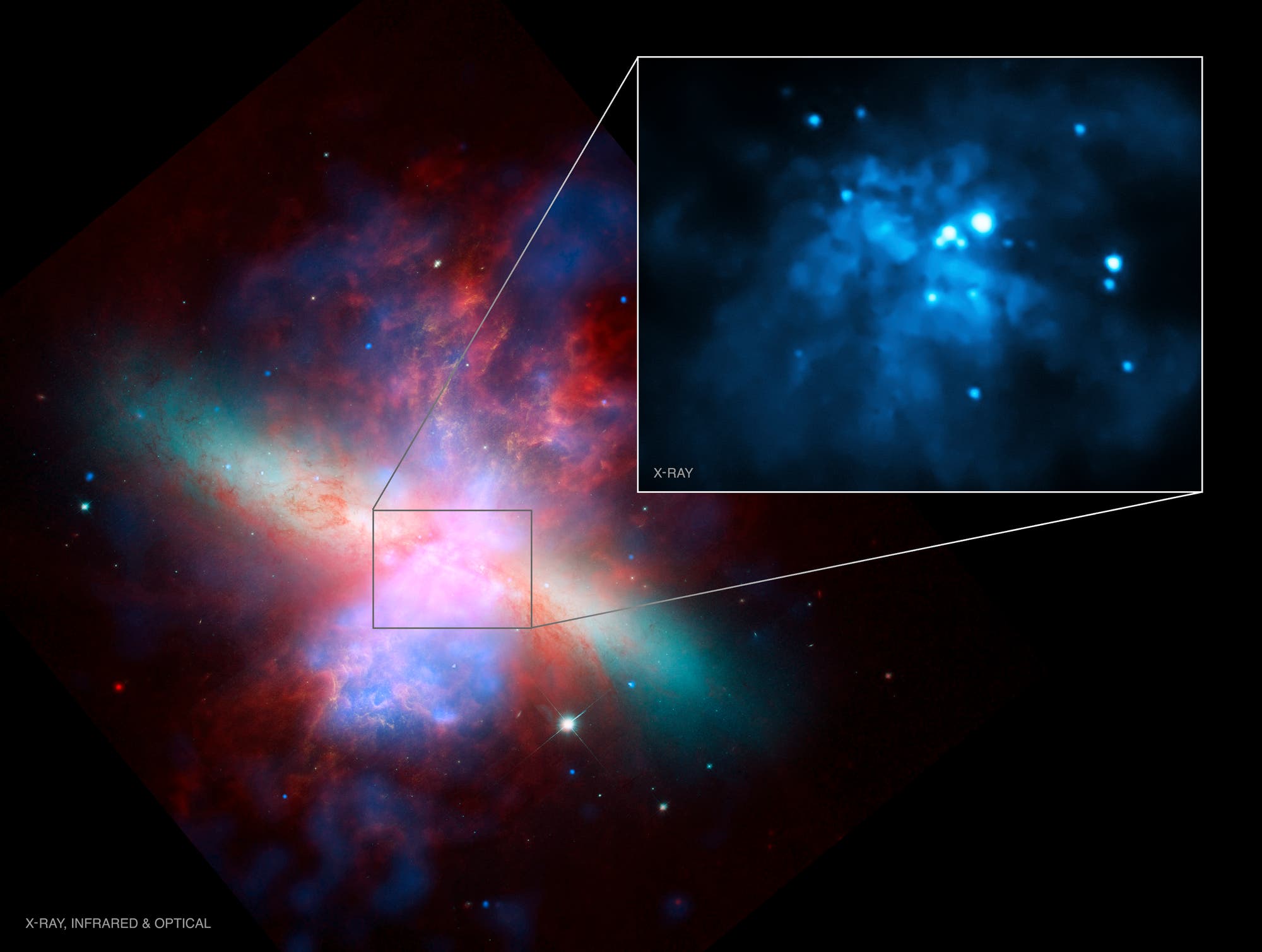 Schwarzes Loch in M82
