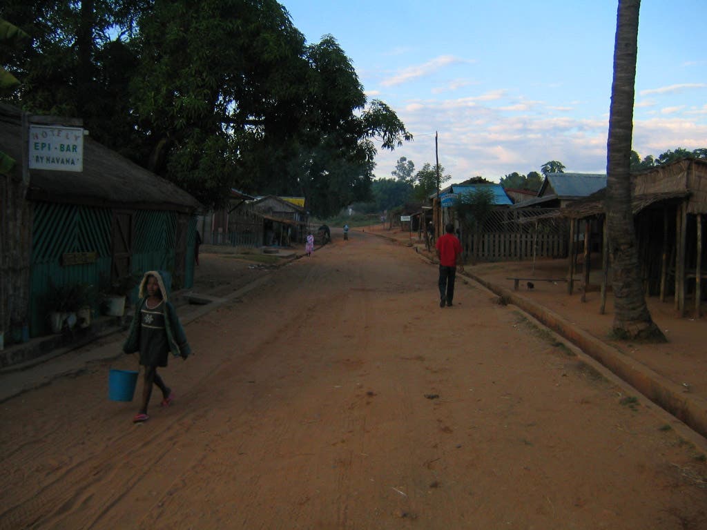 Dorfstraße in Madagaskar