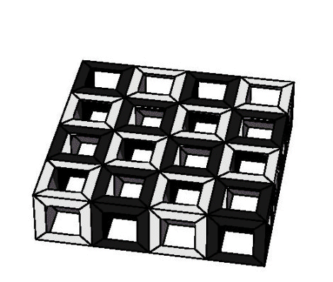 Rhombendodekaeder in der Würfelpackung