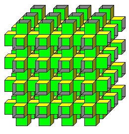Polyeder aus unendlich vielen Quadraten