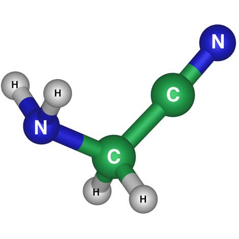Struktur des Aminoacetonitril