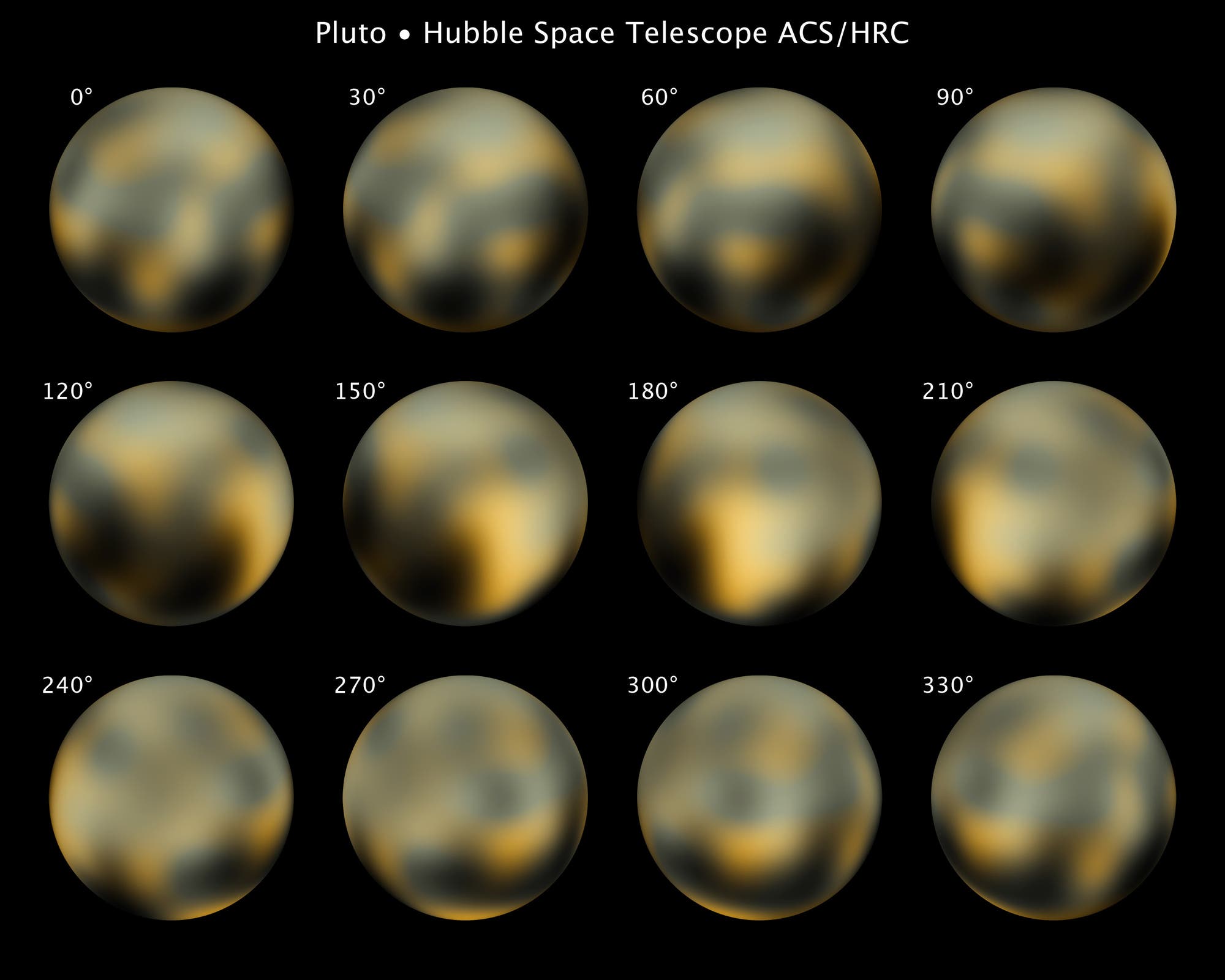 Karten des Zwerplaneten Pluto