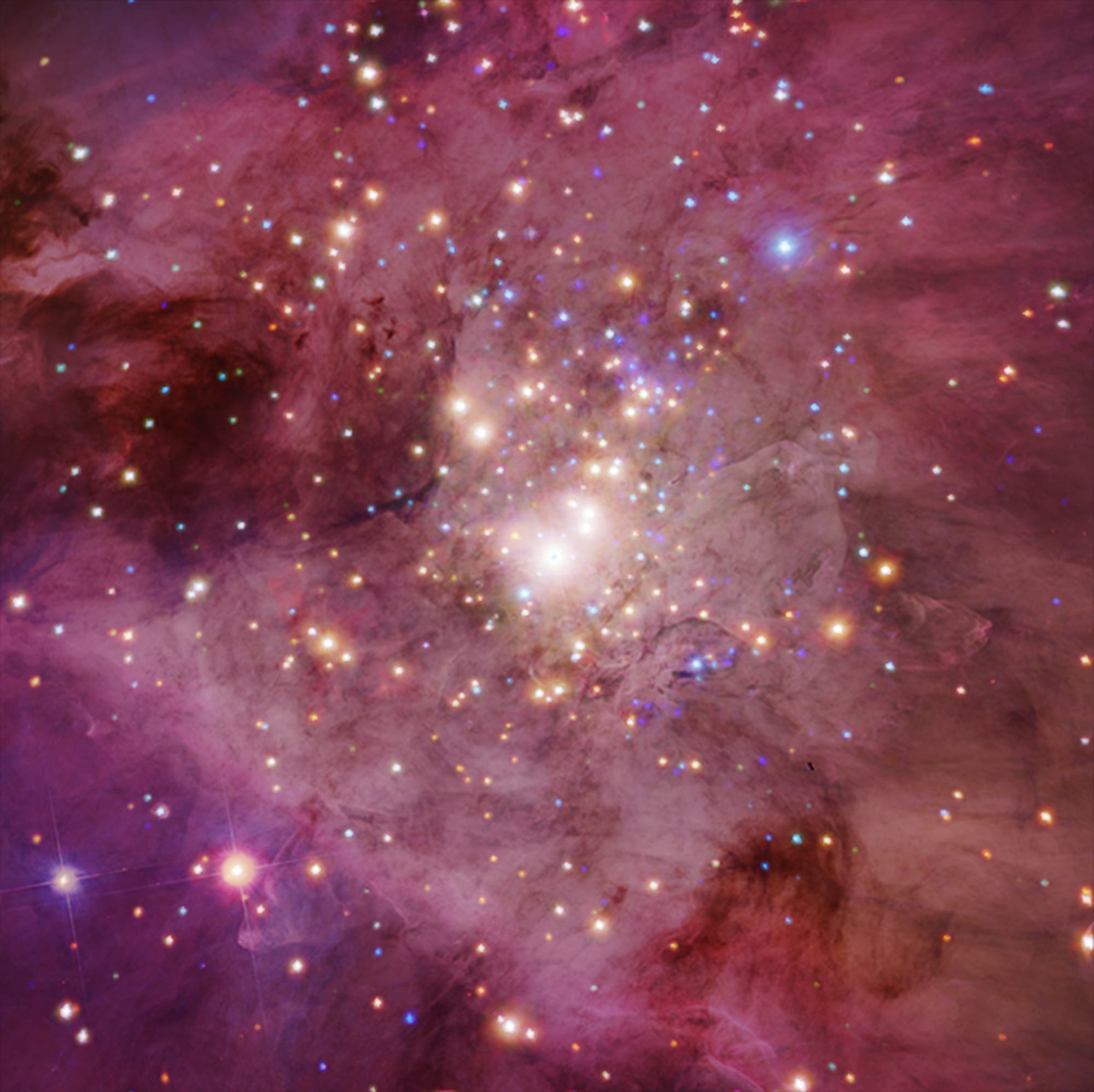 Kompositbild des Orion-Nebels