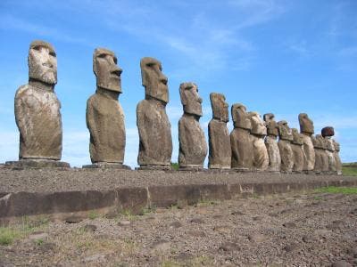 Skupturen auf Rapa Nui