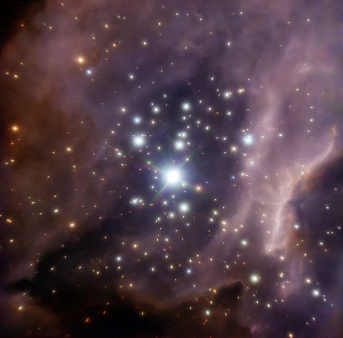 Blick in den Sternhaufen RCW 38