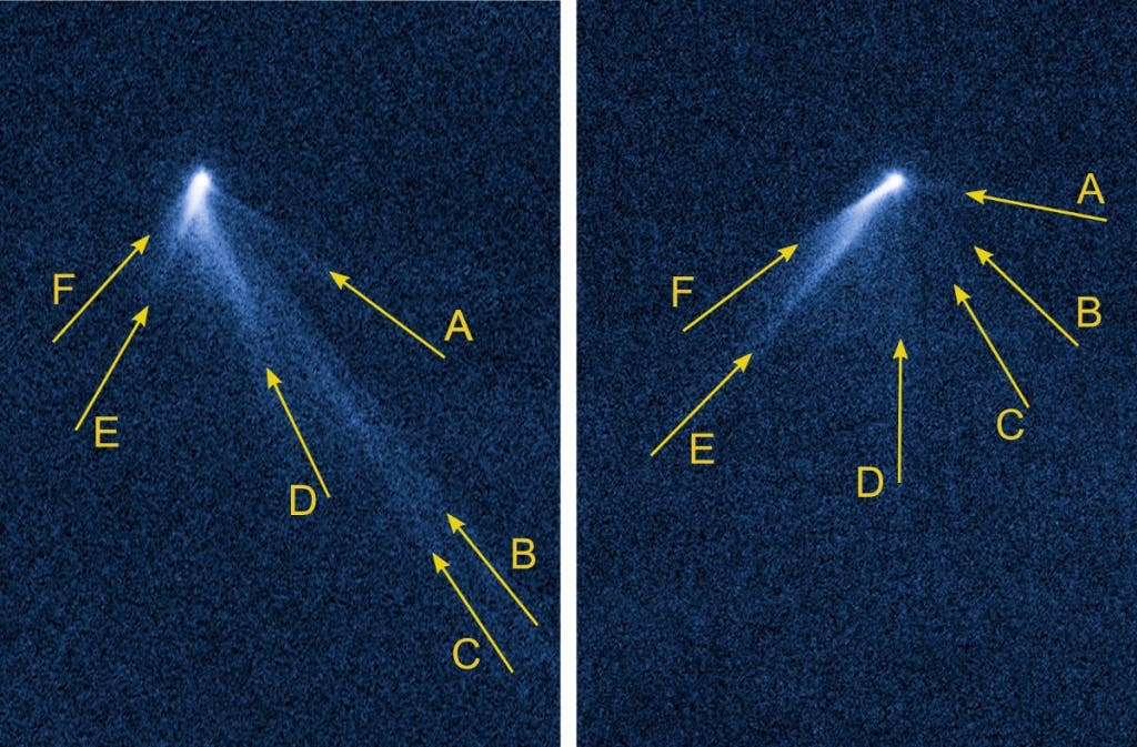 Der aktive Asteroid P/2013 P5 (Aufnahmen des HST)