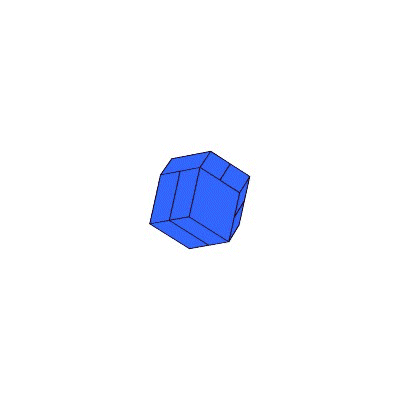 Zweite Zersägung des Rhomben- dodekaeders