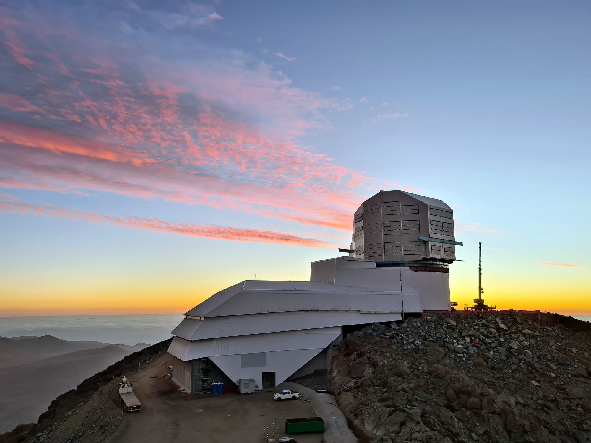 Vera C. Rubin Observatory auf dem Berg Cerro Pachón in Chile