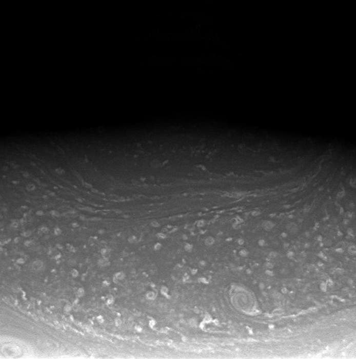 Stürmischer Saturn