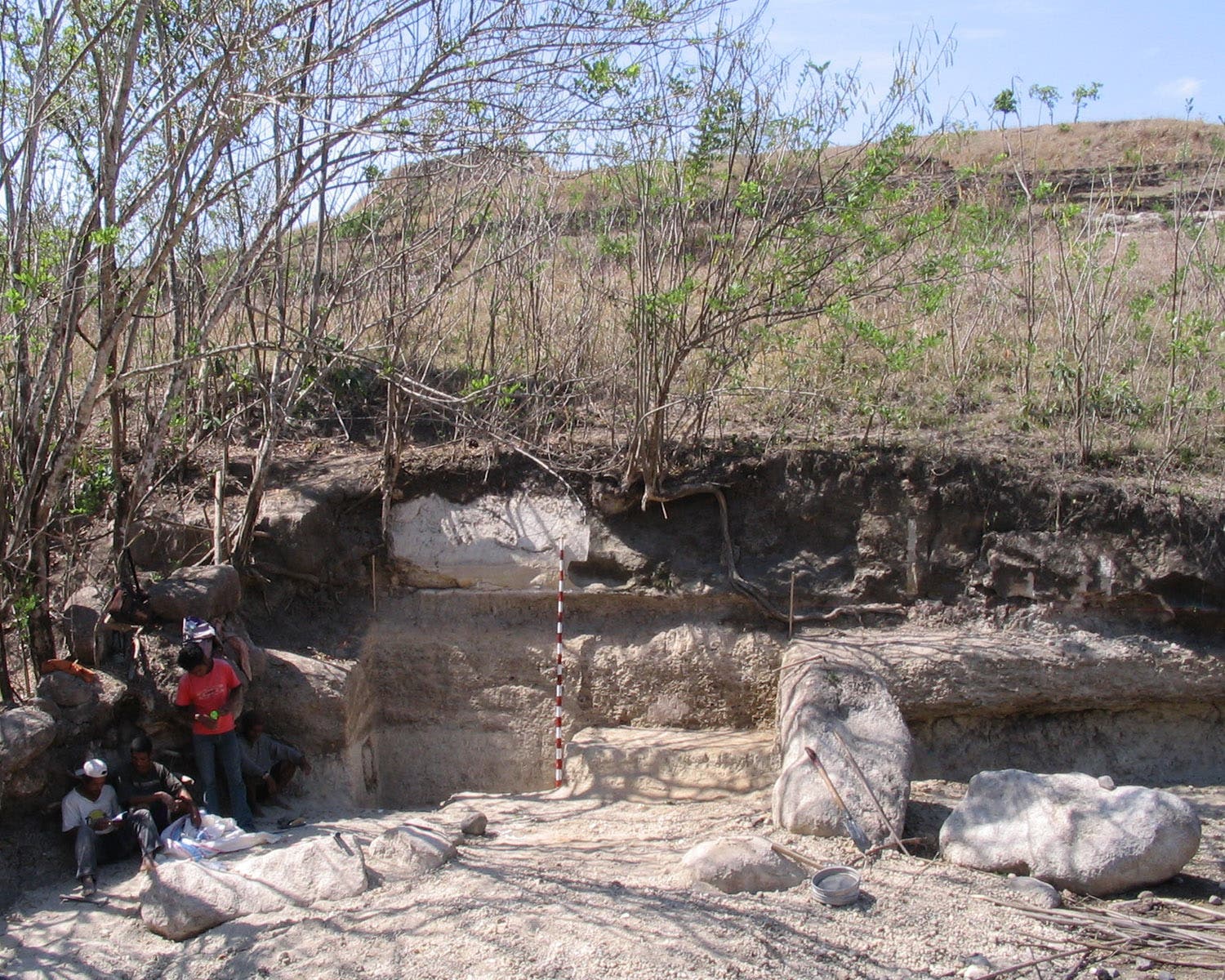 Ausgrabungsstätte im Soa Basin
