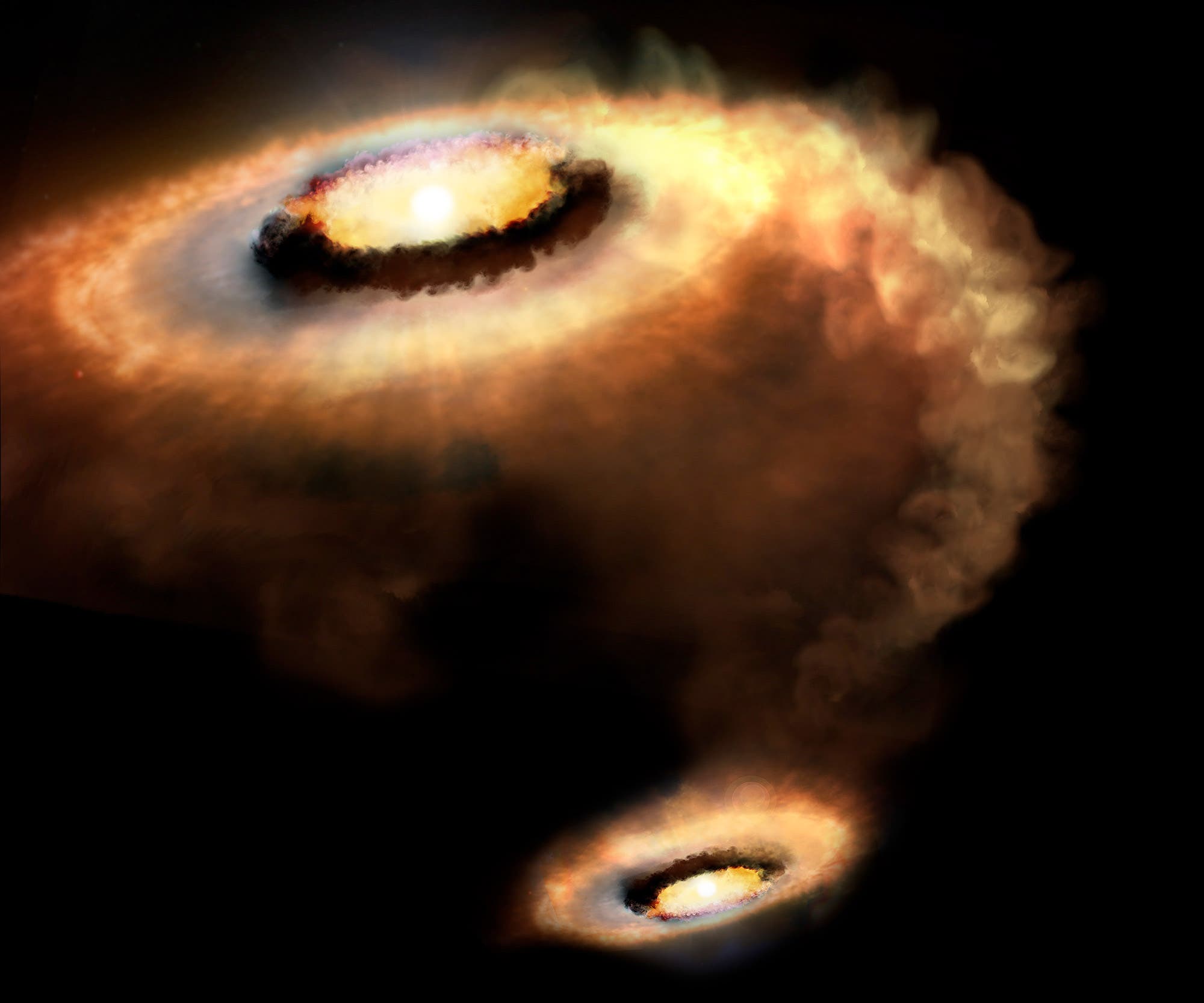 Gasströme in protoplanetaren Scheiben