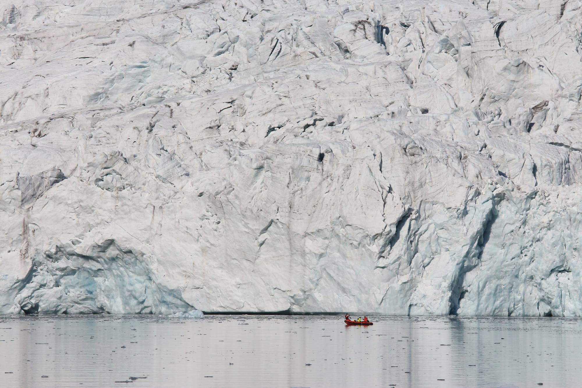 Eiswand in Spitzbergen