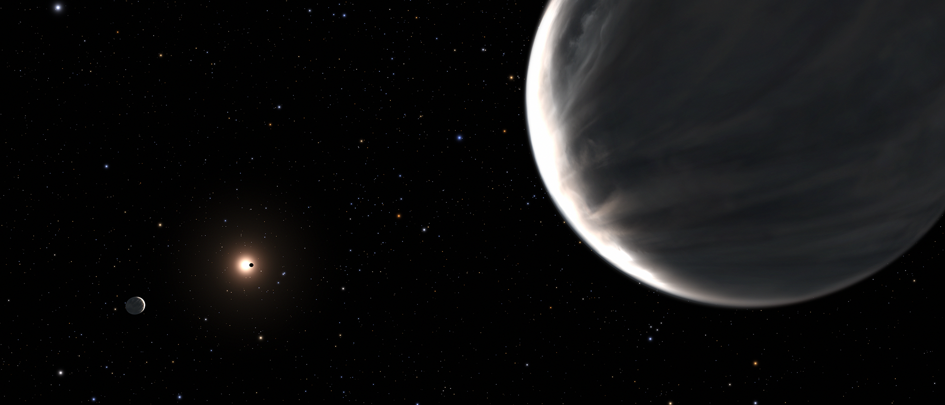 Kepler-138 c in einer künstlerischen Darstellung