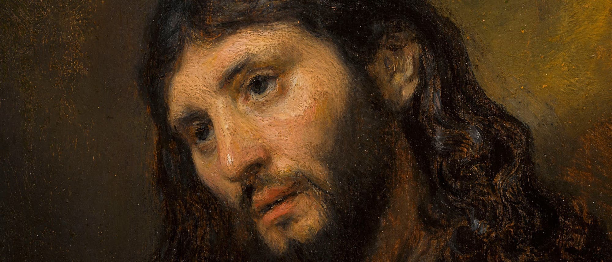 Jesus Christus beim Gebet – die Malerei ist ein Entwurf von Rembrandt aus der Zeit um 1650.