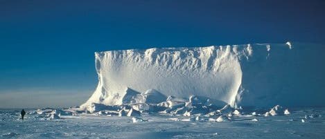 Antarktisches Eis-Schild