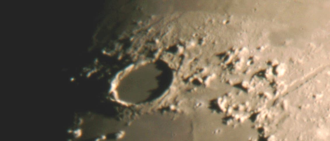 Die Wallebene Plato auf dem Mond