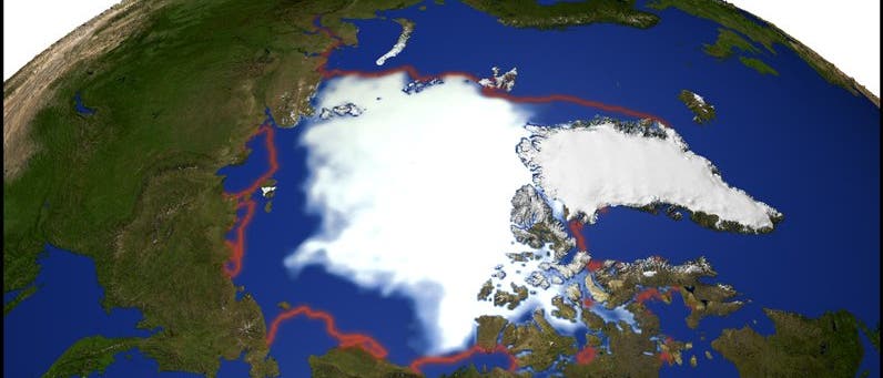 Schwindsucht: Meereis am Nordpol