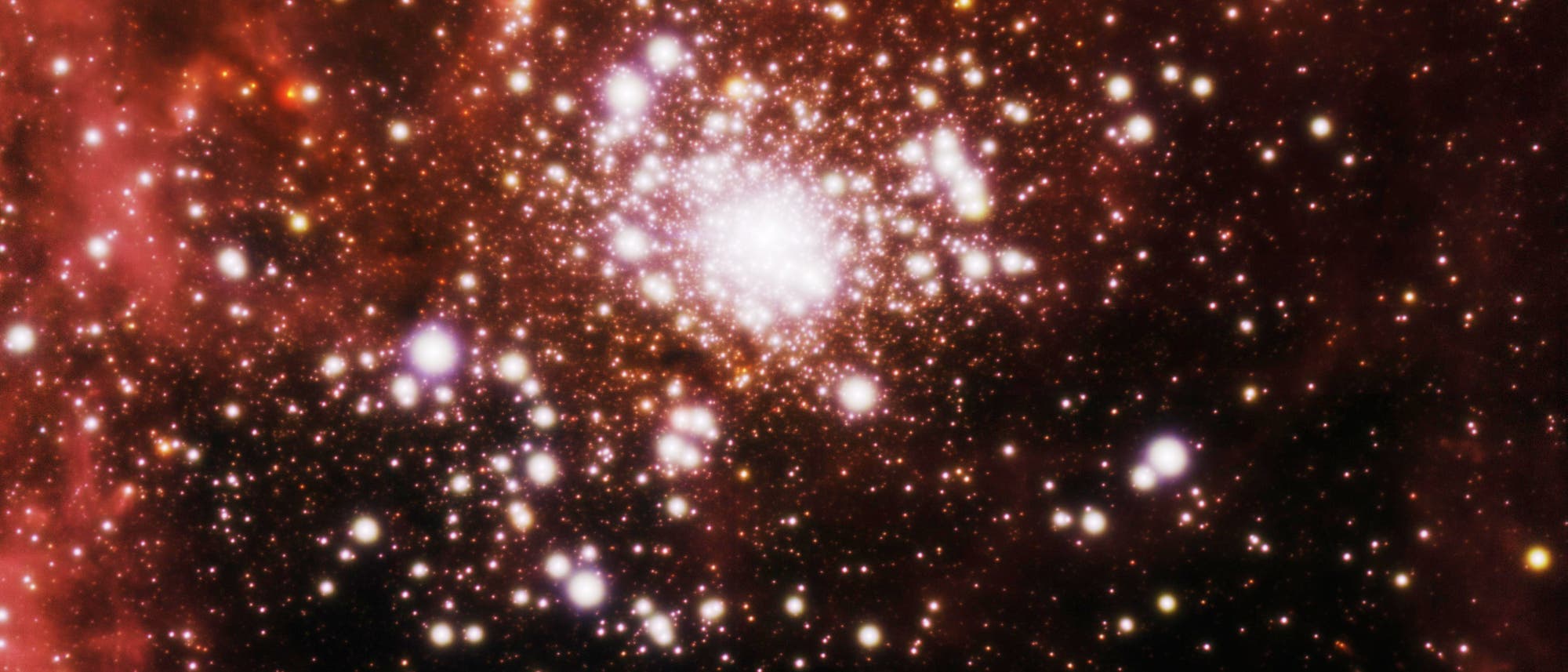 Der offene Sternhaufen RCW 136 in der Großen Magellanschen Wolke